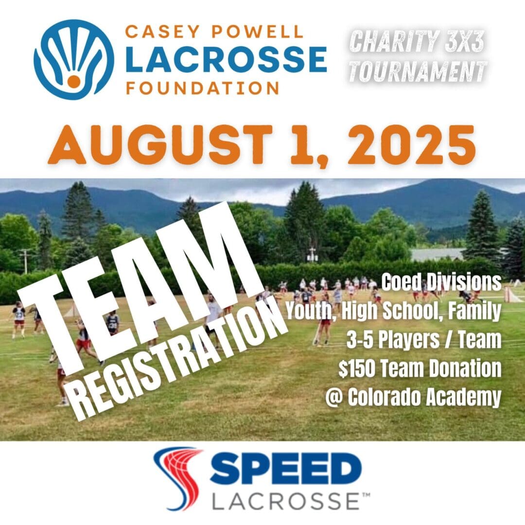 Lacrosse tournament registration announcement, August 2025.